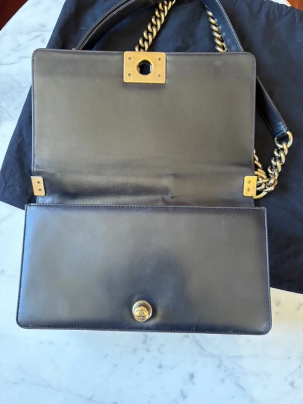 Black Medium Chanel Boy Reverso Shoulder Bag / Crossbody
